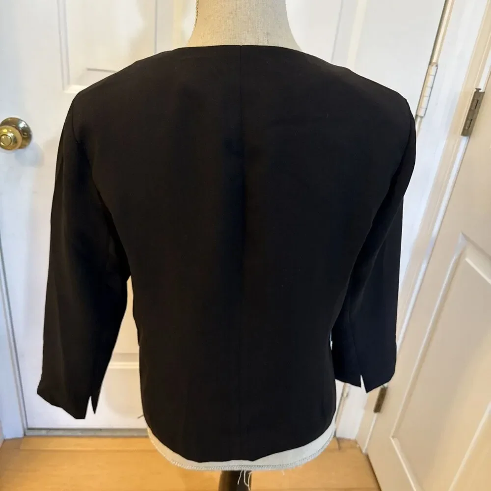 TUXEDO JACKET Kenneth Cole Women’s Black And White Size Medium Classic Blazer